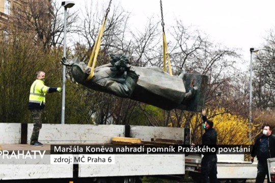 Maršála Koněva nahradí pomník Pražského povstání