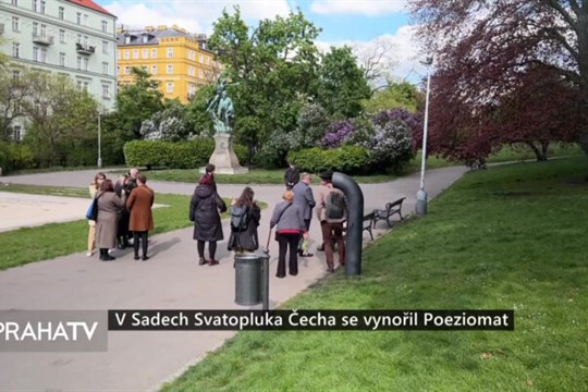 V Sadech Svatopluka Čecha se vynořil Poeziomat