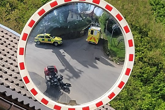 Při nehodě na zahradním traktoru utrpěl muž velmi vážná zranění