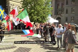 Praha si připomněla 20 let Česka v EU