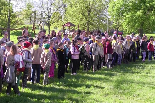 Skautské středisko pořádalo okresní závod vlčat a světlušek
