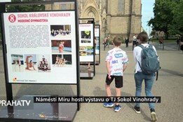 Náměstí Míru hostí výstavu o TJ Sokol Vinohrady