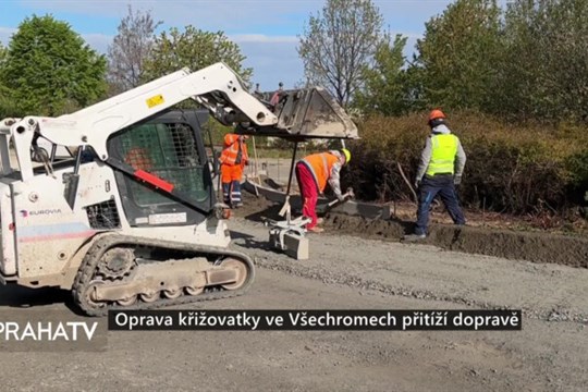 Oprava křižovatky ve Všechromech přitíží dopravě