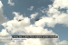 Army den v Atriu Flora nabídne průlet vrtulníků