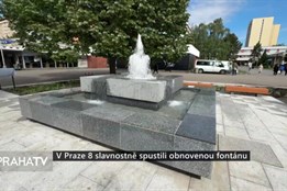 V Praze 8 slavnostně spustili obnovenou fontánu