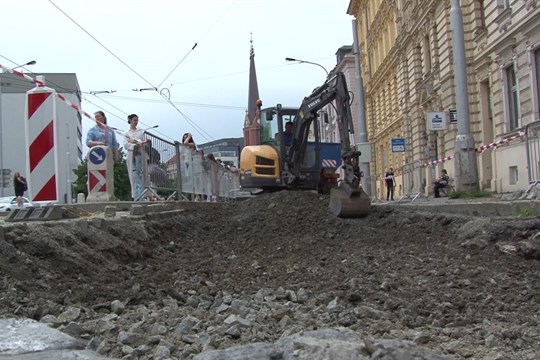 Začaly opravy na třídě Svobody