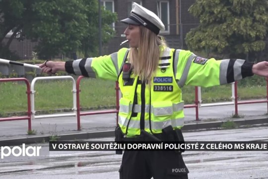 V Ostravě soutěžili dopravní policisté. Regulovčík roku musí zvládnout křižovatku i skvěle řídit