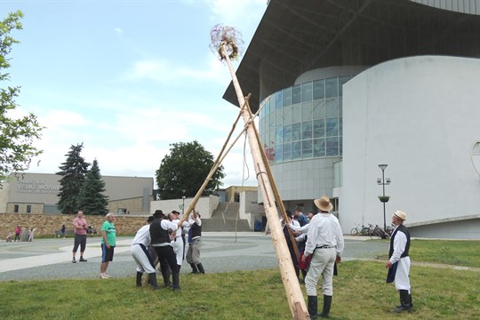 Májka na náměstí ve Starém Městě ukrývala láhev stárkovské slivovice