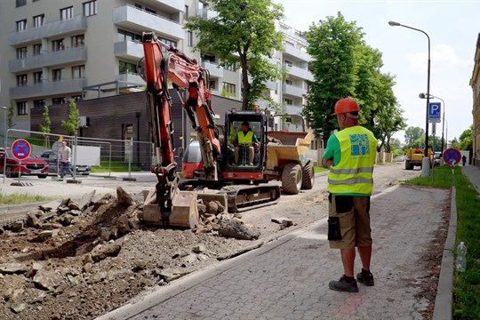 Šantova ulice v Olomouci prochází kompletní rekonstrukcí