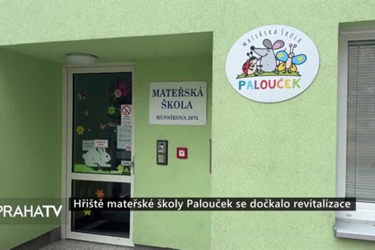 Hřiště mateřské školy Palouček se dočkalo revitalizace