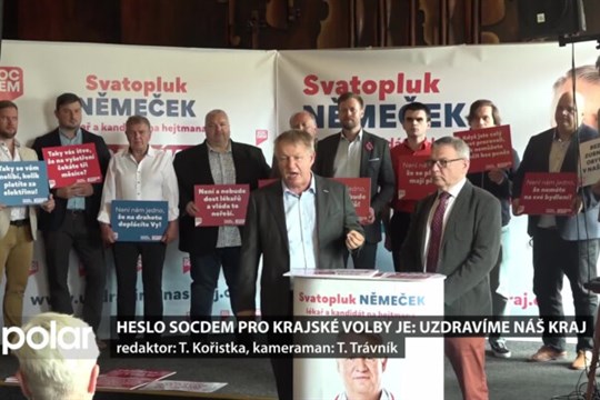 Program pro krajské volby představila SOCDEM. Kandidátku vede Svatopluk Němeček