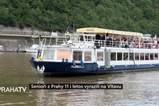 Senioři z Prahy 11 i letos vyrazili na Vltavu