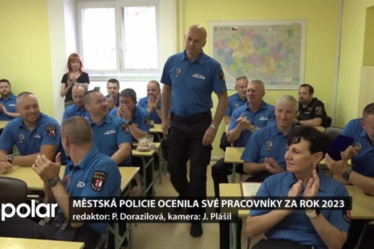 Městská policie ocenila své nejlepší a věrné pracovníky za rok 2023