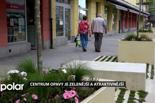 Centrum Opavy je zatraknivnily nové květináče s rostlinami a stromy