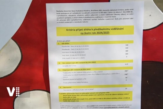 Hladké zápisy předškoláků v Pardubicích