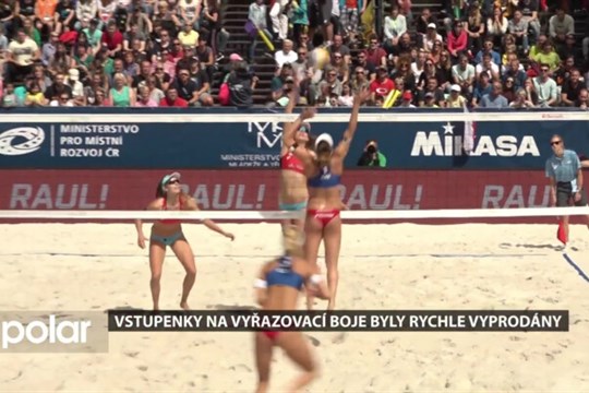 V Ostravě začíná beachvolejbalový turnaj nejvyšší kategorie. Doprovází ho obrovský zájem diváků
