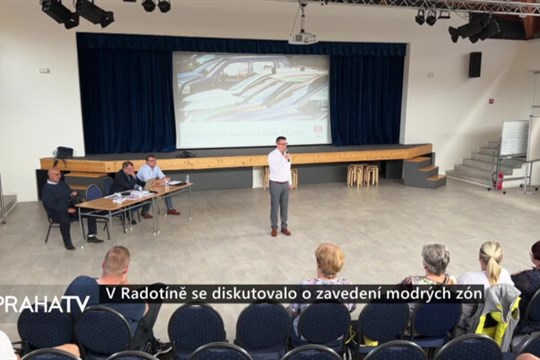 V Radotíně se diskutovalo o zavedení modrých zón