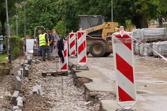 Ulice Jana Švermy v Uherském Brodě prochází důkladnou rekonstrukcí