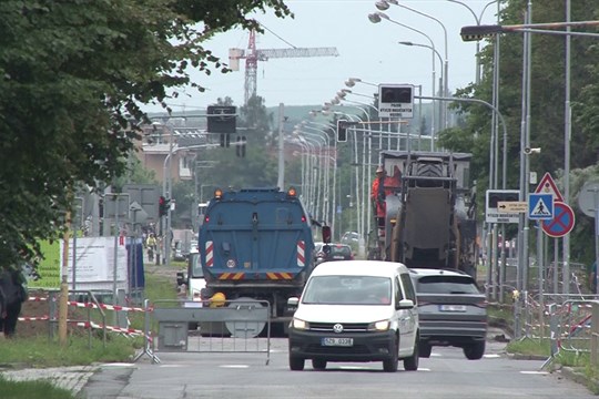 Schweitzerova ulice v Olomouci prochází rozsáhlou rekonstrukcí