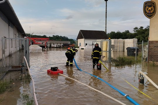 Zlínskem se prohnal silný déšť. Hasiči zasahovali u více než 60 událostí