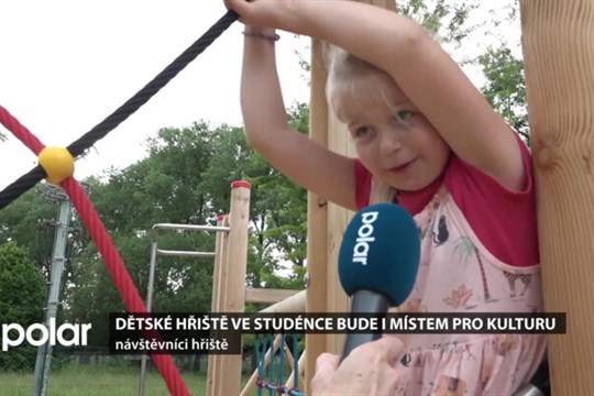 Dětské hřiště ve Studénce, budované postupně u sportovního centra, bude i místem pro kulturu