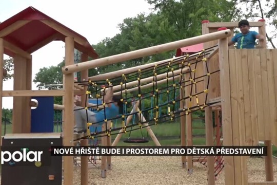 Nově budované hřiště u sportovního centra bude i prostorem pro dětská představení