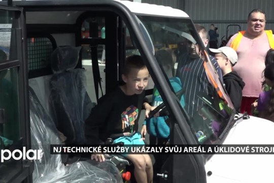Technické služby Nového Jičína ukázaly svůj areál a úklidové stroje