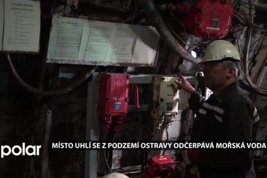 30 let po konci těžby se místo uhlí z podzemí Ostravy odčerpává mořská voda