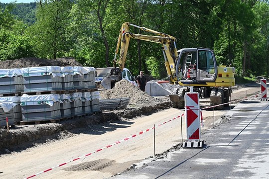 Pokračuje výstavba cyklostezky Žáčkova v Hranicích
