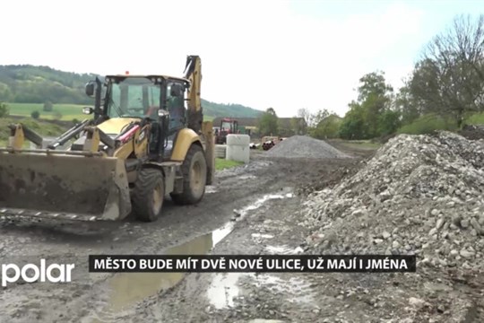 Město bude mít dvě nové ulice, už mají i svá jména