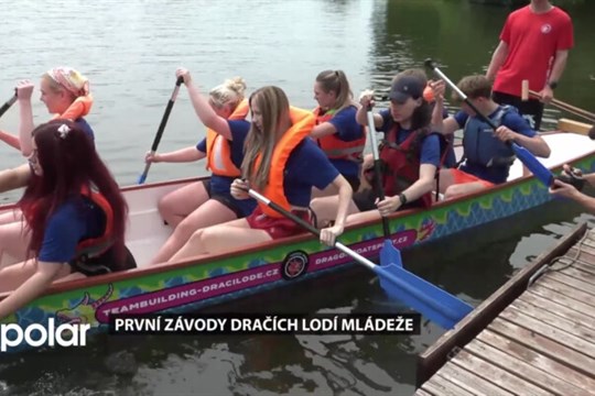 Závody dračích lodí mládeže se konaly na Slezské Hartě úplně poprvé