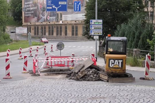 Dvorská ulice v Liberci je přes léto uzavřená