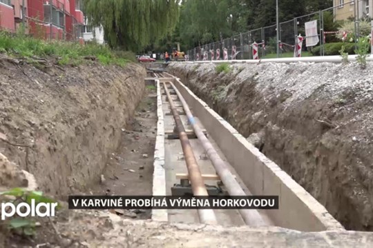 V Karviné probíhá výměna horkovodu, práce zasahují i do místních komunikací