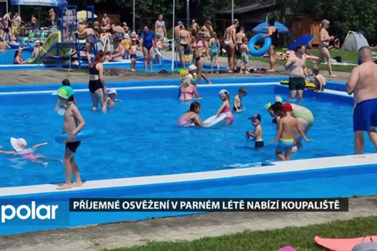 Letní koupaliště ve Frýdlantě nabízí ochlazení v parnu, ale má i ohřívanou vodu