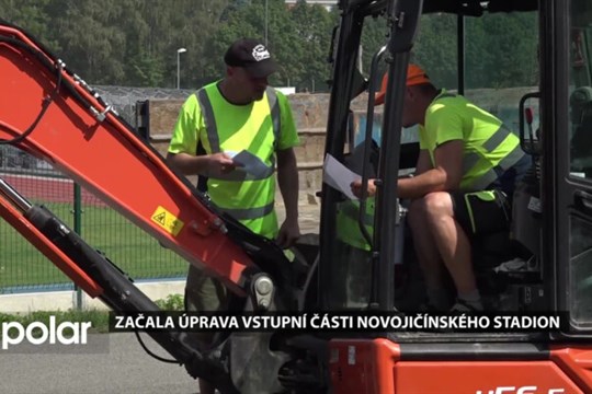 Začala úprava vstupní části novojičínského letního stadionu, stará brána půjde k zemi