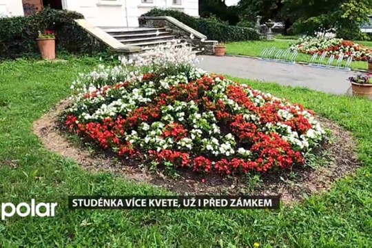 Studénka každý rok více kvete, už i před zámkem
