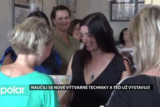 Naučili se nové výtvarné techniky a teď už na Staré poště vystavují