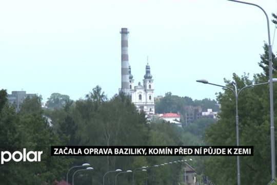 Začala velká rekonstrukce baziliky ve Frýdku-Místku, komín před ní půjde k zemi