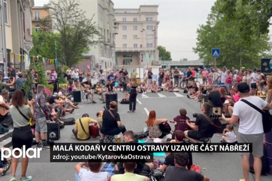 Akce Malá Kodaň v centru Ostravy uzavře část nábřeží. Obvod tam plánuje trvalou uzavírku
