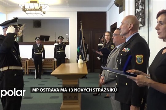 Ostravskou městskou policii posílili nováčci. Bezpečnost ve městě se stále zlepšuje