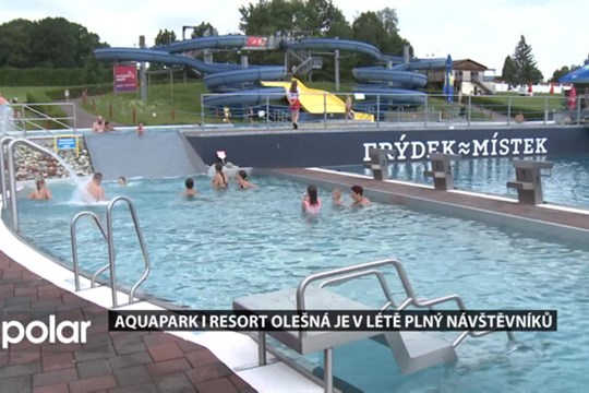 Aquapark i resort Olešná je v létě tradičně plný návštěvníků