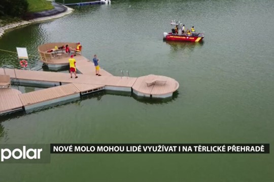 Nové molo mohou lidé využívat i na Těrlické přehradě a brzy bude i na Žermanické