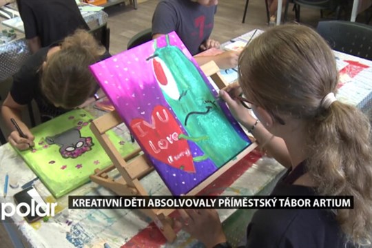 Kreativní děti absolvovaly ve Frýdku-Místku výtvarný tábor Artium