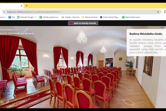 Webové stránky nabízejí virtuální prohlídku města