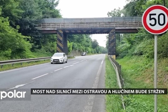 Nebezpečný most nad frekventovanou silnicí mezi Ostravou a Hlučínem bude stržen