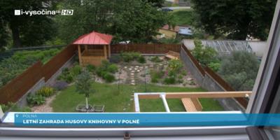 Letní zahrada Husovy knihy v Polné