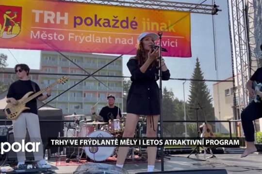 Trhy ve Frýdlantě měly atraktivní program, předvedl se provazochodec a zazpívali Lounová, Poetika a Tros discotequos
