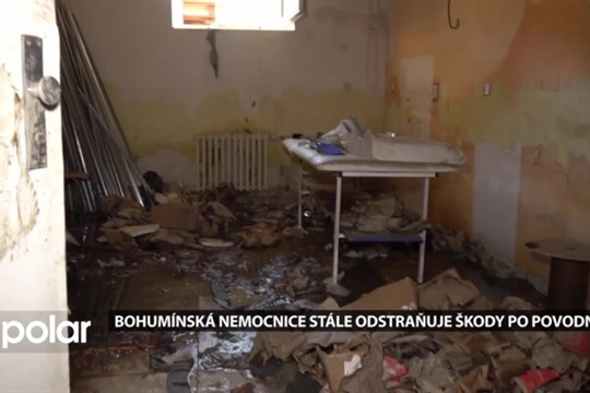 Bohumínská městská nemocnice stále odstraňuje škody po povodni