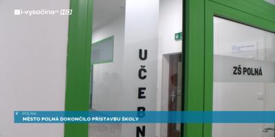 Město Polná dokončilo přístavbu školy