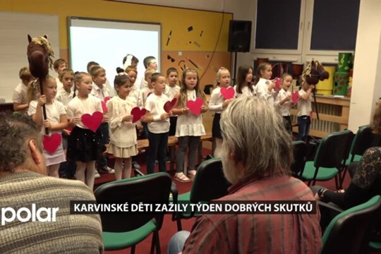 Karvinské děti zažily Týden dobrých skutků. Pomáhaly doma i cizím lidem